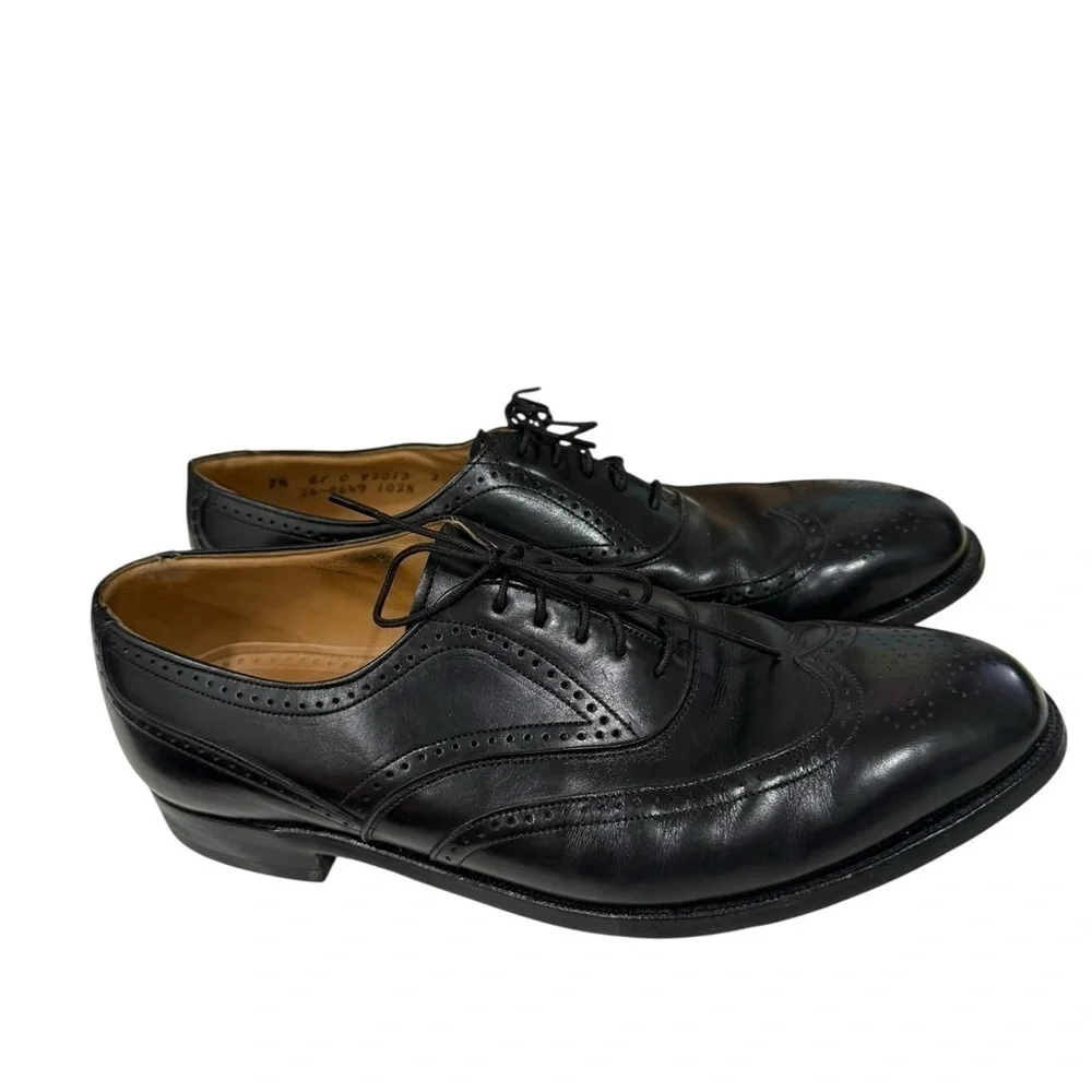 Johnston Murphy Aristocrat Wingtip Lace up Dress Shoes Size 7 1/2 Made in USA